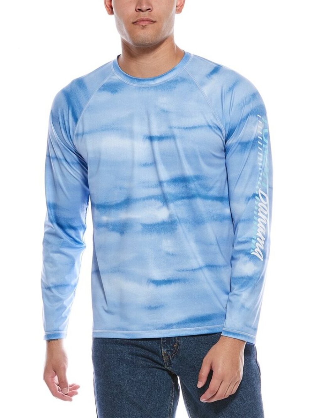 NWT Tommy Bahama Men's Malibu Fronds Crew IslandZone Rash Guard Small